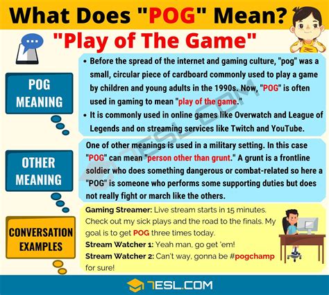 pog meaning slang